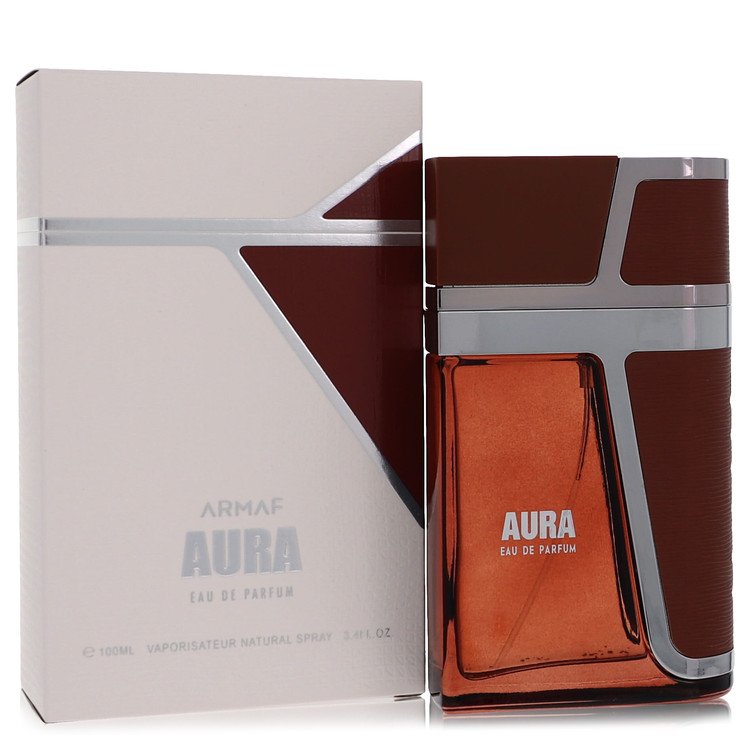 image showing the bottle and packaging for Armaf Aura Cologne By Armaf Eau De Parfum Spray 100ml