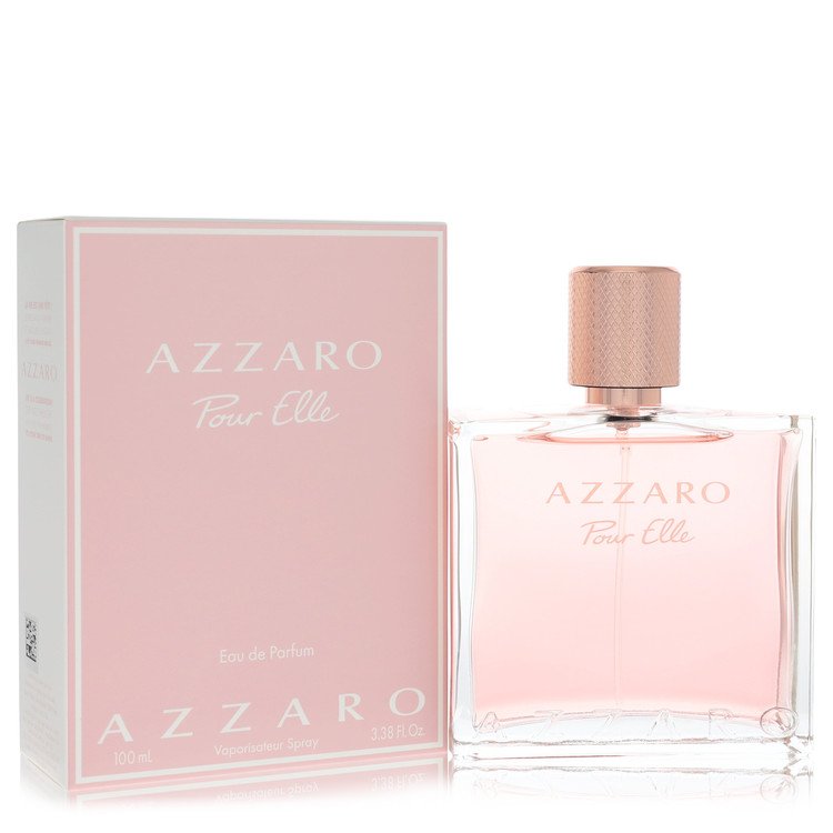 image showing the bottle and packaging for Azzaro Pour Elle Perfume By Azzaro Eau De Parfum Spray 100ml