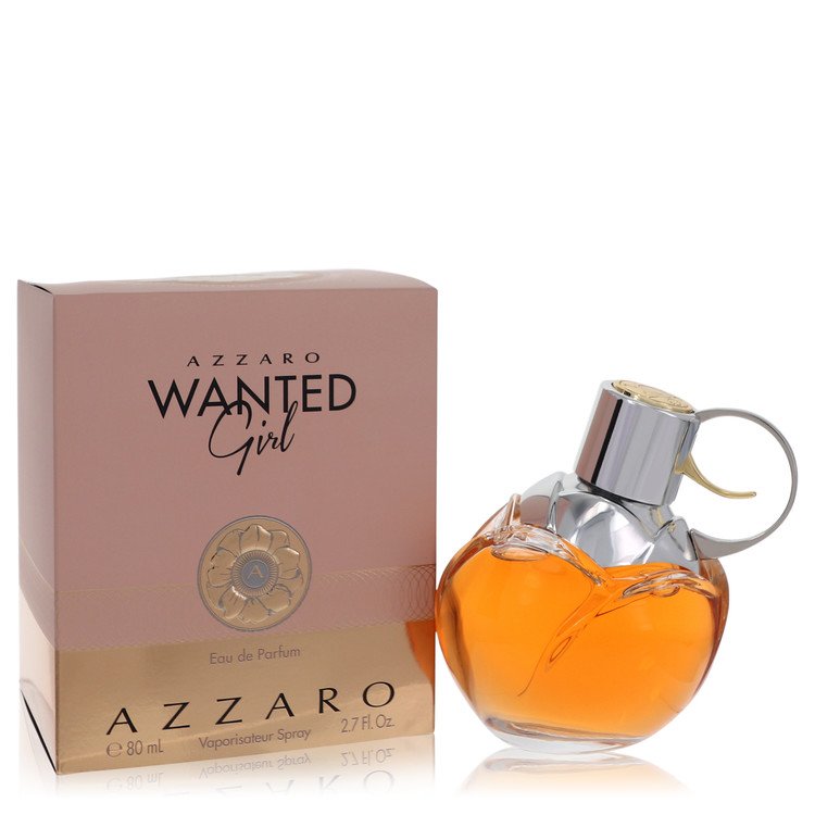 image showing the bottle and packaging for Azzaro Wanted Girl Perfume By Azzaro Eau De Parfum Spray 80ml