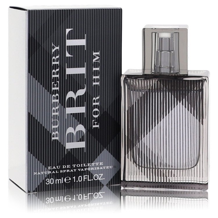 Burberry Brit for Him Eau de Toilette bottle and packaging on a white background