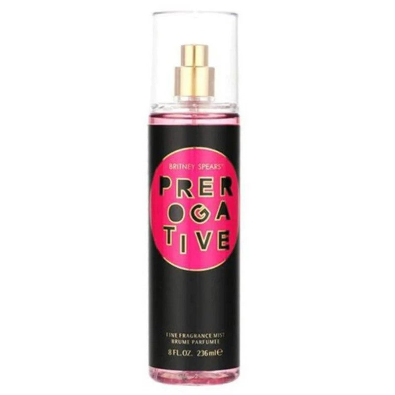 image showing the bottle and packaging for Prerogative Perfume by Britney Spears Fragrance Mist 240ml