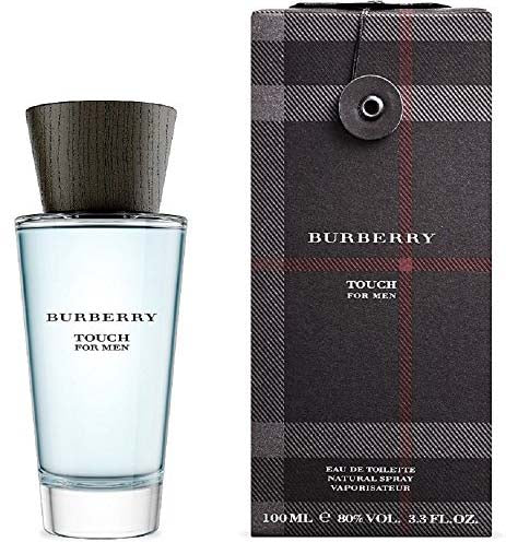 image showing the bottle and packaging for Burberry Touch Cologne By Burberry Eau De Toilette Spray 100ml