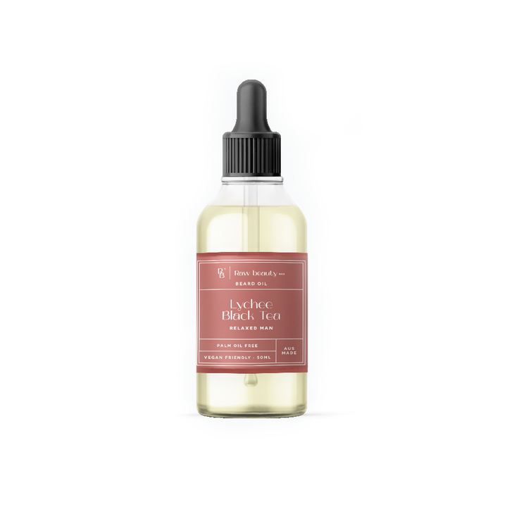 Lychee Black Tea Relaxed Man Beard Oil - Smooth, Aromatic & Refreshing