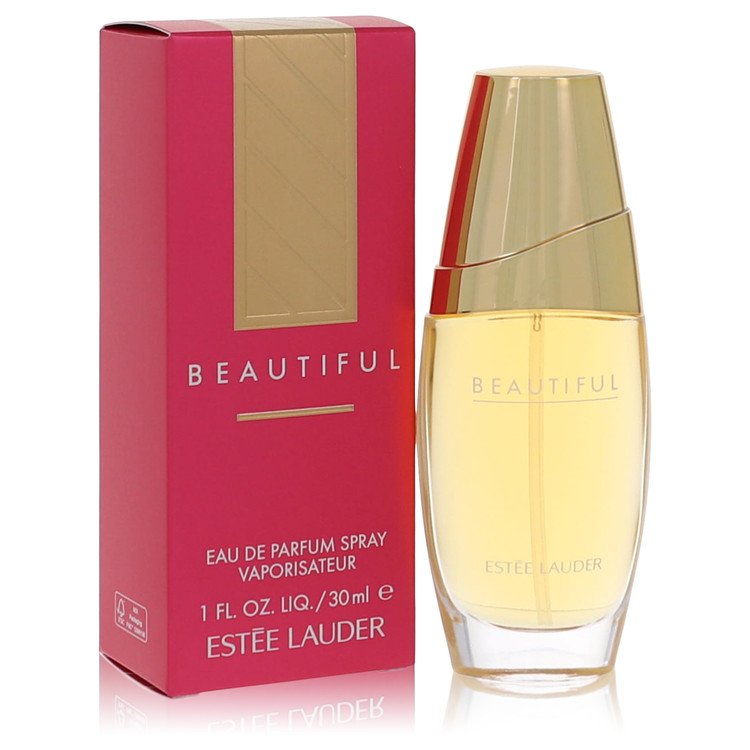 image showing the bottle and packaging for Beautiful Perfume By Estee Lauder Eau De Parfum Spray 30ml