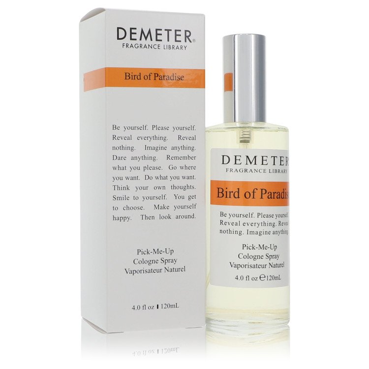 image showing the bottle and packaging for Demeter Bird Of Paradise Cologne By Demeter Cologne Spray (Unisex) 120ml
