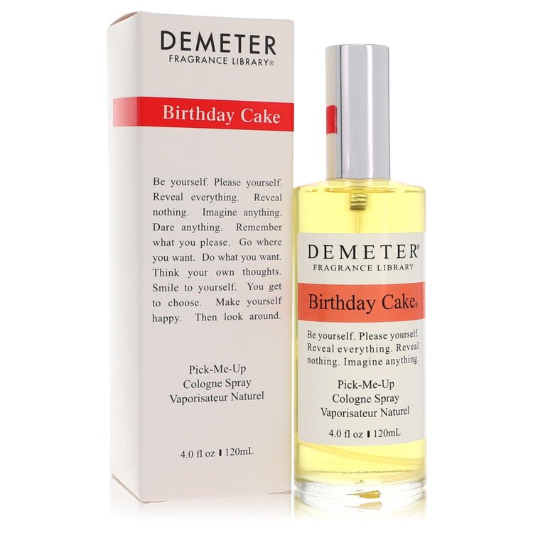 image showing the bottle and packaging for Demeter Birthday Cake Perfume by Demeter Cologne Spray  120ml