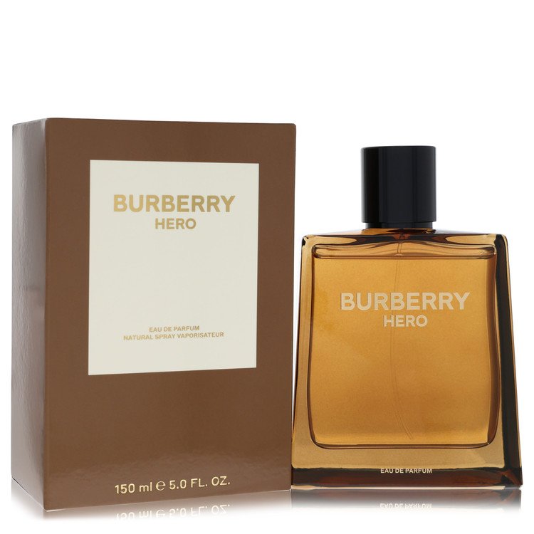 Burberry Hero perfume bottle and packaging on a white background