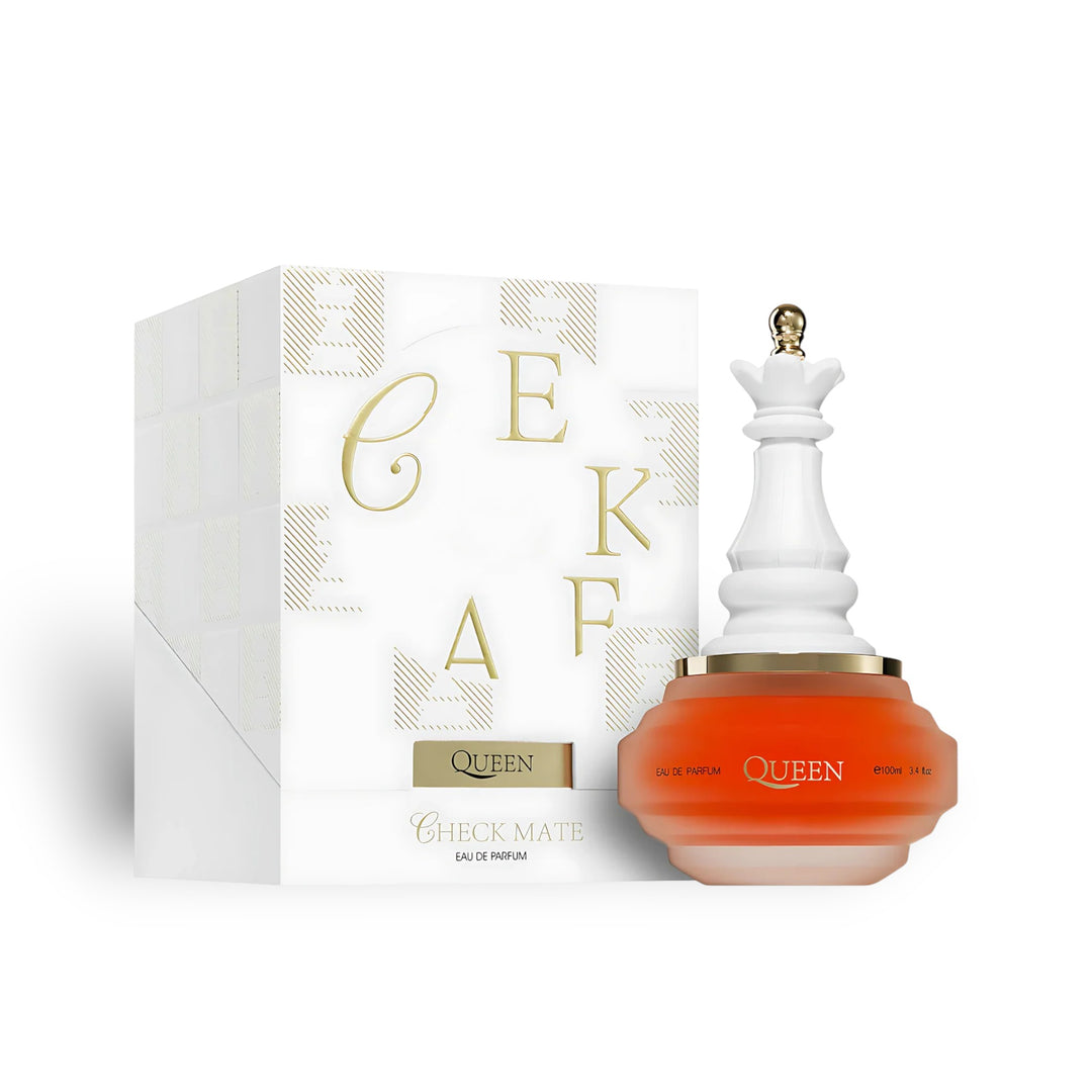 image showing the bottle and packaging for Armaf Check Mate Queen Perfume By Armaf Eau De Parfum Spray 100ml