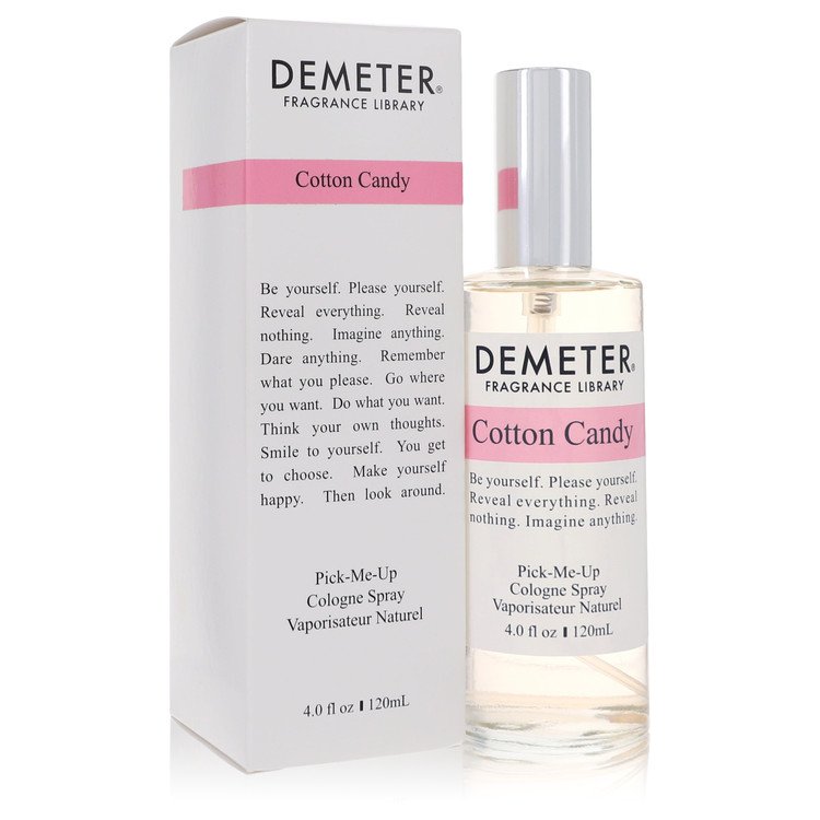 image showing the bottle and packaging for Demeter Cotton Candy Perfume By Demeter Cologne Spray 120ml