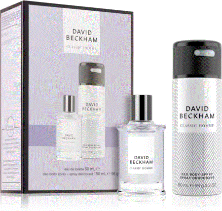 DAVID BECKHAM CLASSIC HOMME 2PC SET EDT 50ML DEO BODY SPRAY 150ML
