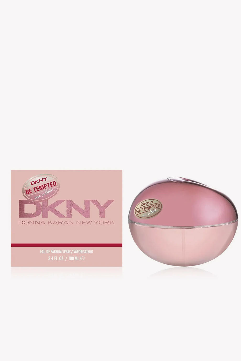 image showing the bottle and packaging for Be Tempted Eau So Blush Perfume By Donna Karan Eau De Parfum Spray 100ml