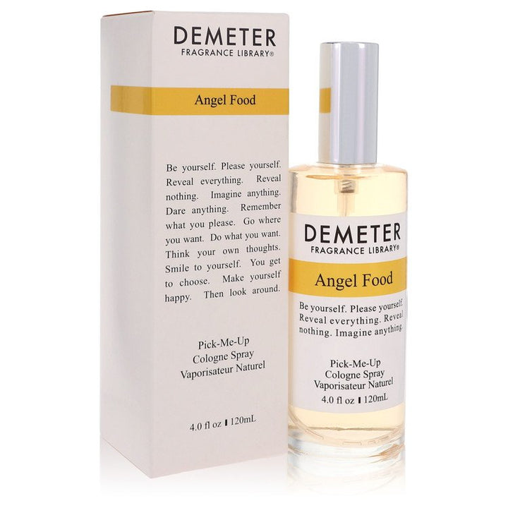 Demeter Angel Food cologne bottle and packaging on a white background