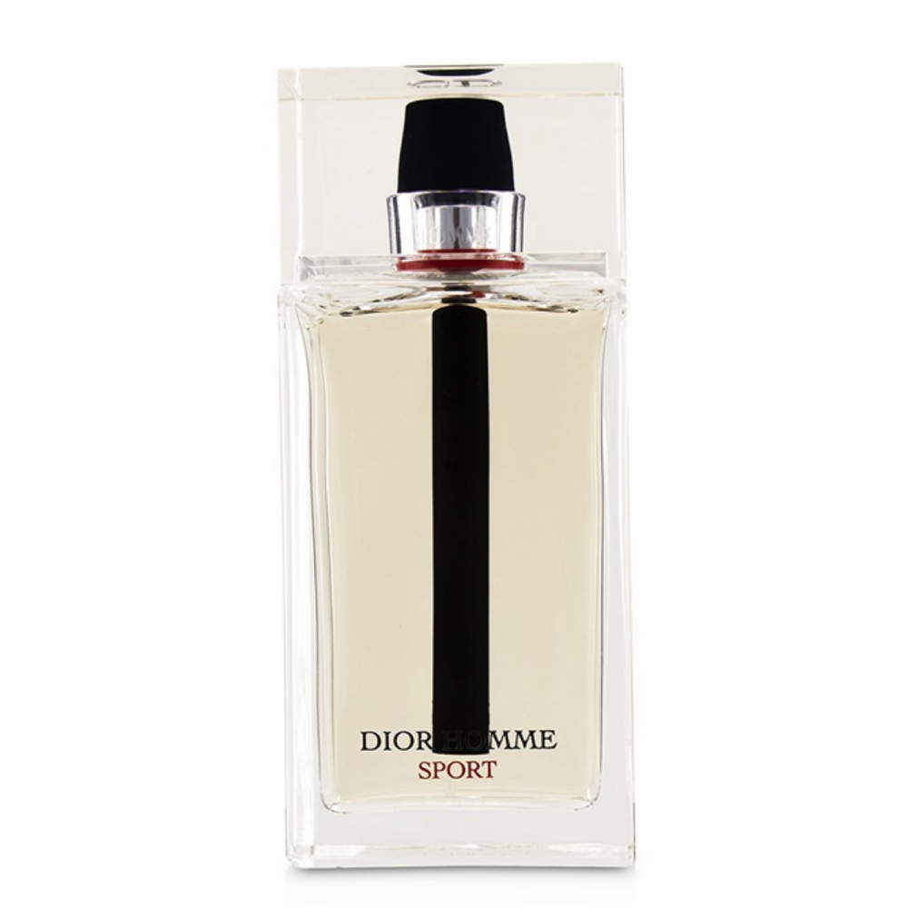 Dior Homme Sport perfume bottle on a white background