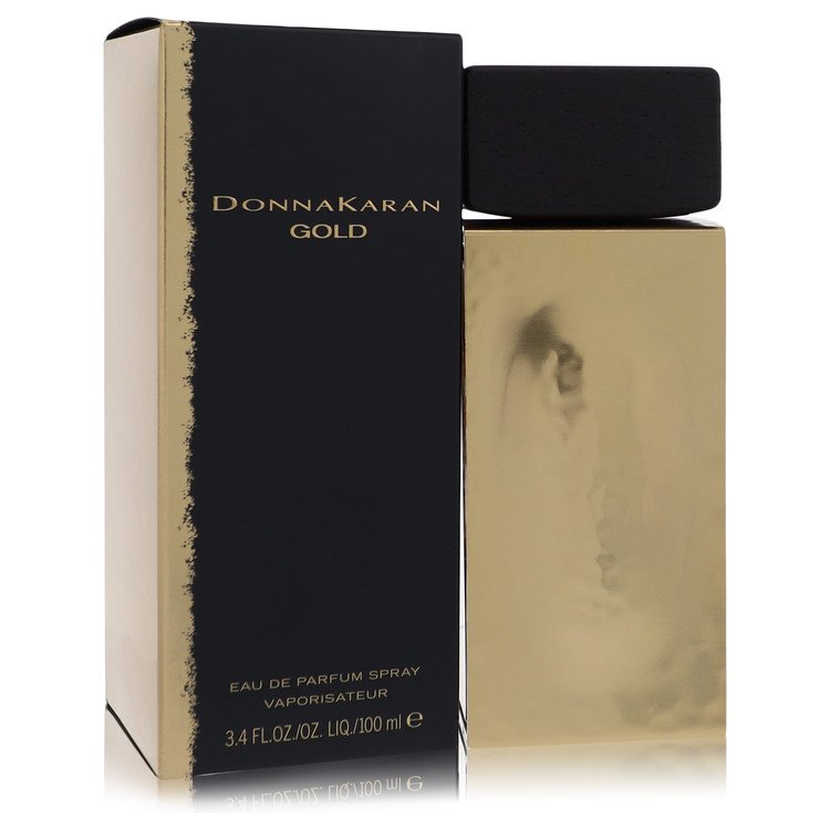 image showing the bottle and packaging for Donna Karan Gold Perfume by Donna Karan Eau De Parfum Spray  100ml