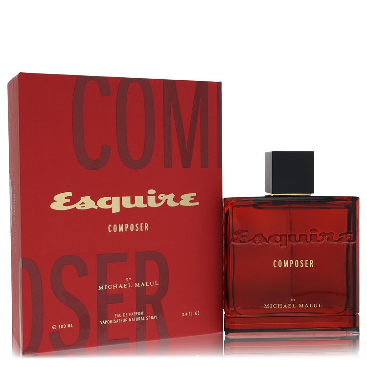 image showing the bottle and packaging for Esquire Composer by Michael Malul Eau De Parfum Spray 100ml