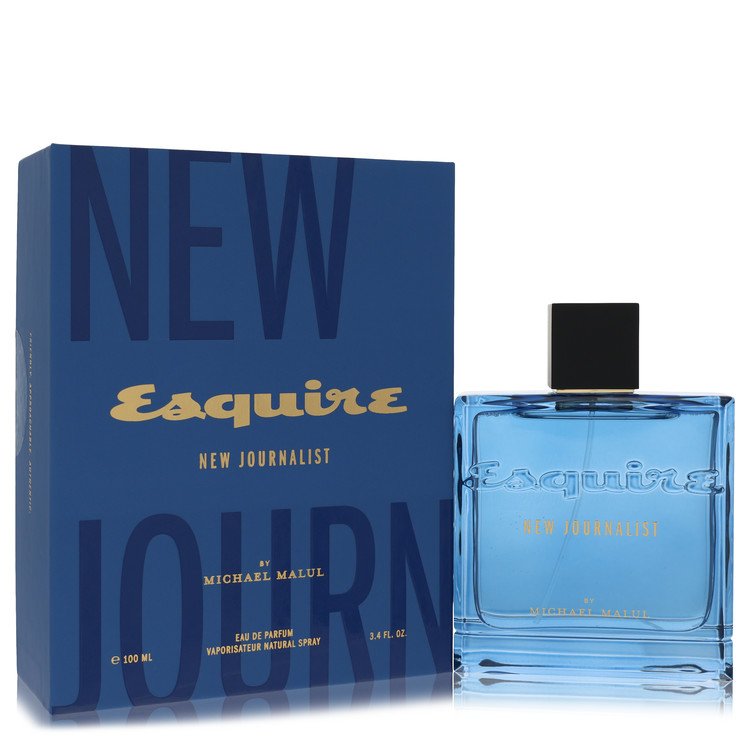 image showing the bottle and packaging for Esquire New Journalist Cologne by Michael Malul Eau De Parfum Spray 100ml