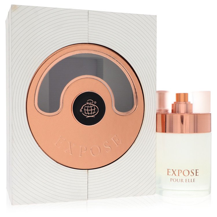 image showing the bottle and packaging for Expose Pour Elle Perfume By Fragrance World Eau De Parfum Spray 80ml