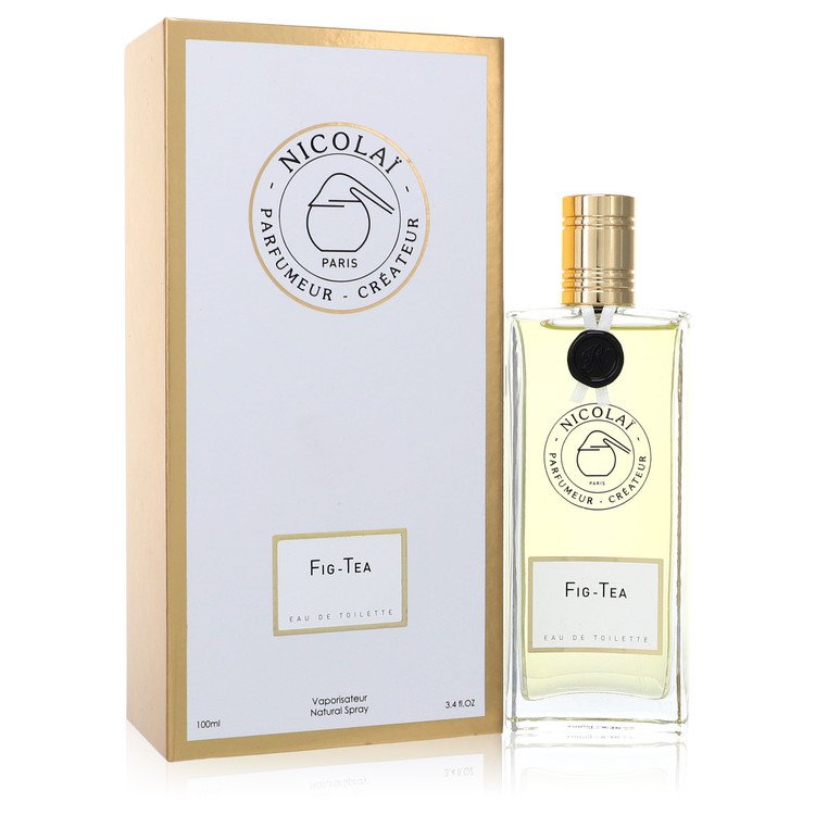image showing the bottle and packaging for Nicolai Fig Tea Perfume By Nicolai Eau De Toilette Spray 100ml