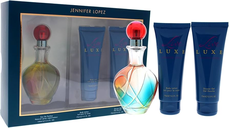 Image showing what you will get when you purchase Live Luxe 3Pc Set   Edp  + 75Ml Body Lotion + 75Ml Shower Gel