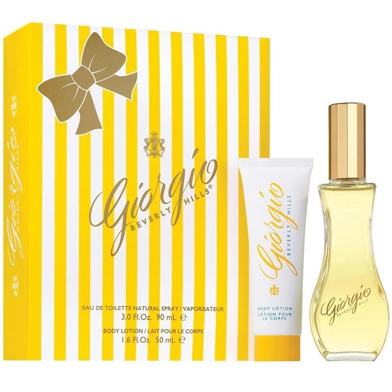 Image showing what you will get when you purchase Giorgio Beverly Hills 2Pc Set   Edt 90Ml + Body Lotion 100Ml