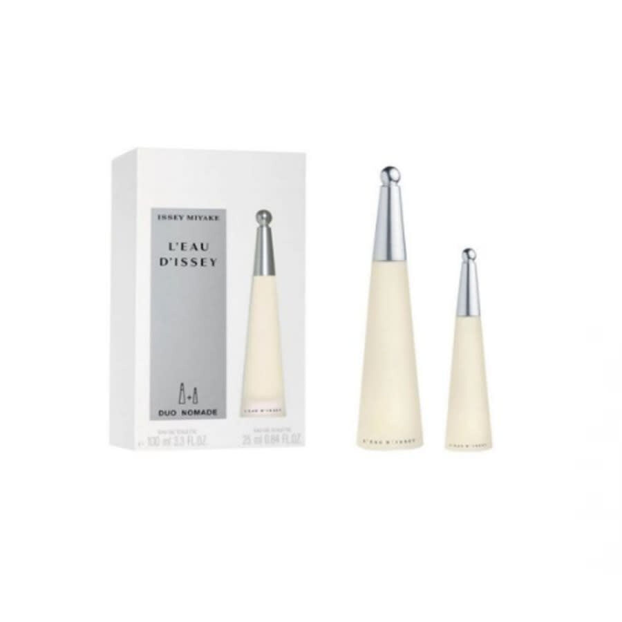 image showing the bottle and packaging for ISSEY MIYAKE (L) 2PC SET   EDT 100ML + TRAVEL SPRAY 25ML set