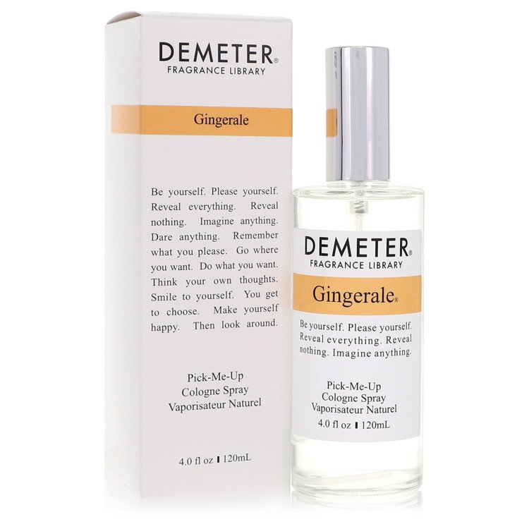 Demeter Gingerale cologne spray bottle and packaging on a white background