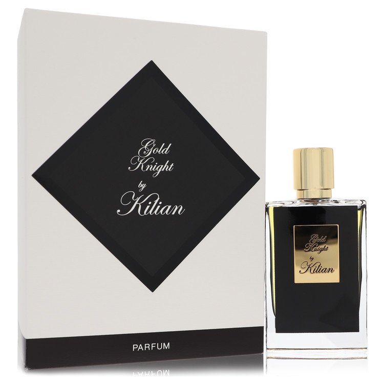image showing the bottle and packaging for Gold Knight Cologne by Kilian Eau De Parfum Spray Refillable   50ml