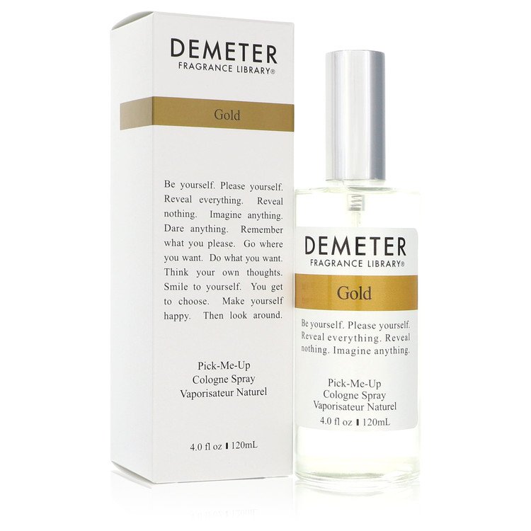image showing the bottle and packaging for Demeter Gold Perfume by Demeter Cologne Spray (Unisex)  120ml