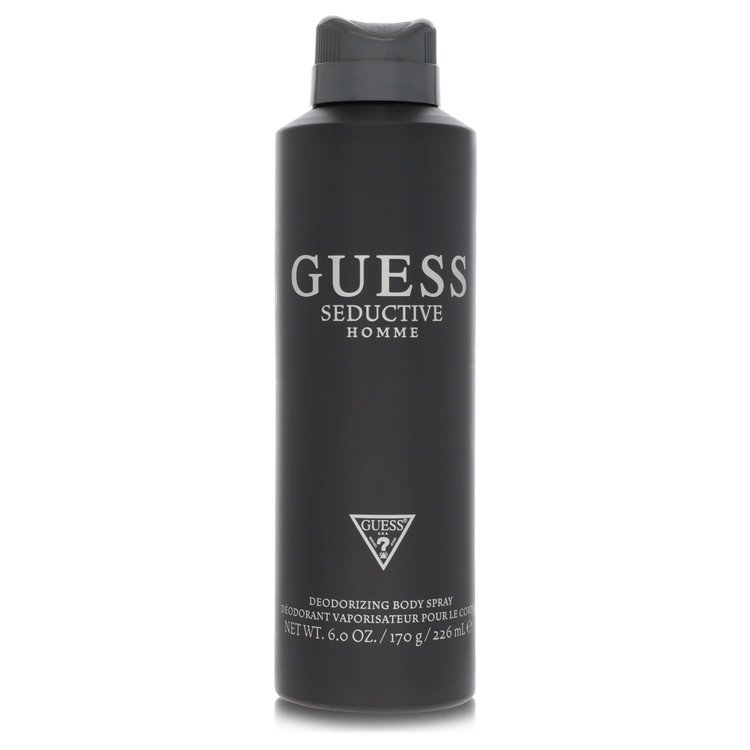 image showing the bottle and packaging for Guess Seductive Cologne By Guess Deodorant Spray 177ml