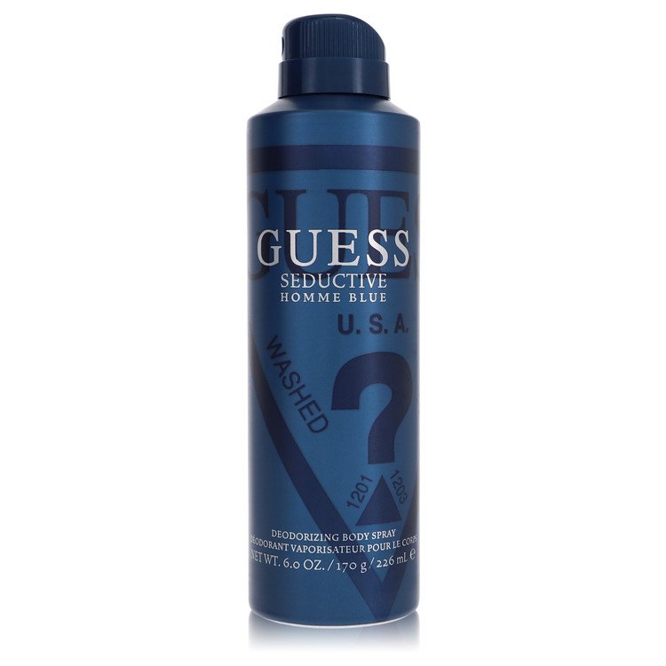 Image showing what you will get when you purchase Guess Seductive Homme Blue Cologne By Guess Body Spray