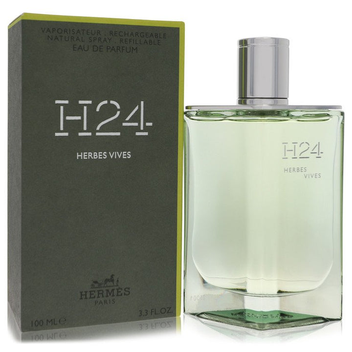 Image showing what you will get when you purchase Hermes H24 Herbes Vives Cologne By Hermes Eau De Parfum Refillable Spray