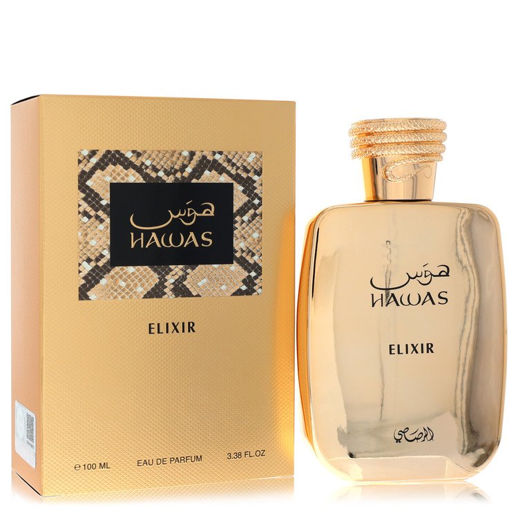 Image showing what you will get when you purchase Hawas Elixir Cologne By Rasasi Eau De Parfum Spray (Unisex)