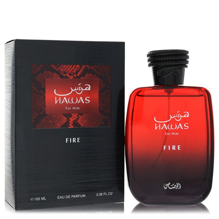 Image showing what you will get when you purchase Hawas Fire Cologne By Rasasi Eau De Parfum Spray