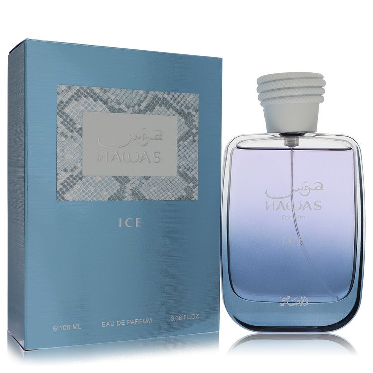 Image showing what you will get when you purchase Hawas Ice Cologne By Rasasi Eau De Parfum Spray