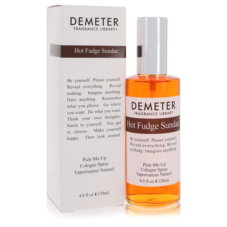 image showing the bottle and packaging for Demeter Hot Fudge Sundae Perfume By Demeter Cologne Spray 120ml