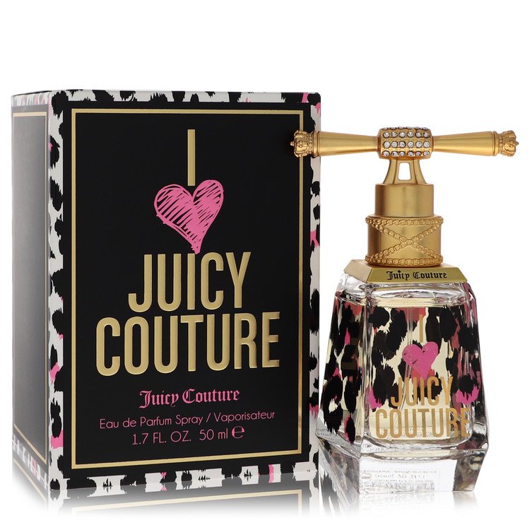 Juicy Couture perfume bottle and packaging on a white background