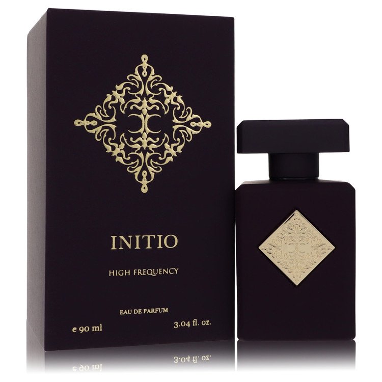 image showing the bottle and packaging for Initio High Frequency Cologne By Initio Parfums Prives Eau De Parfum Spray (Unisex) 90ml