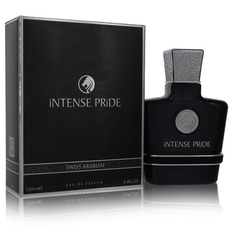 image showing the bottle and packaging for Intense Pride Cologne By Swiss Arabian Eau De Parfum Spray 100ml