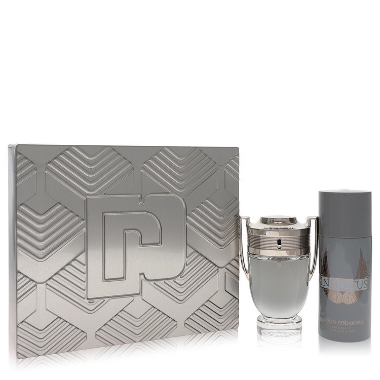 image showing the bottle and packaging for Invictus Cologne By Paco Rabanne Gift Set Gift Set