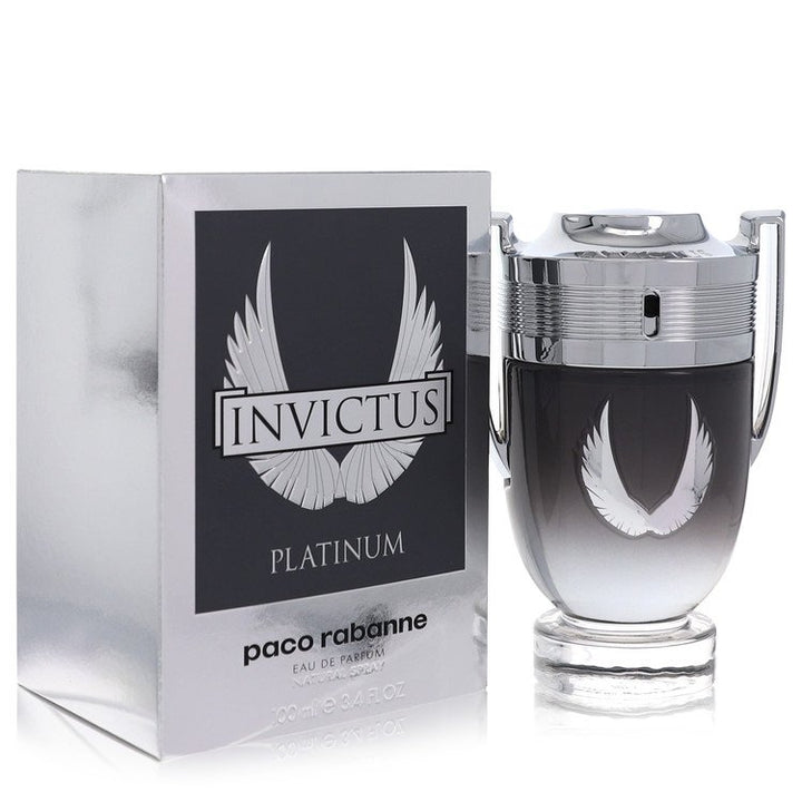Image showing what you will get when you purchase Invictus Platinum Cologne By Paco Rabanne Eau De Parfum Spray