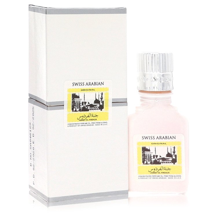 Image showing what you will get when you purchase Jannet El Firdaus Cologne By Swiss Arabian Concentrated Perfume Oil Free From Alcohol (Unisex White Attar)