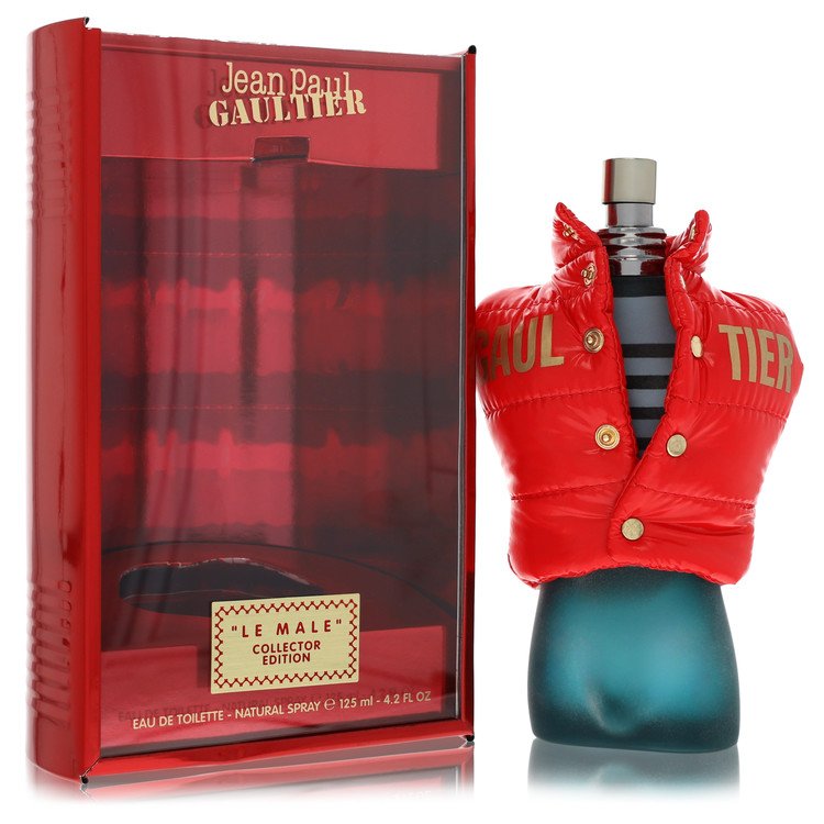 image showing the bottle and packaging for Jean Paul Gaultier Cologne By Jean Paul Gaultier Eau De Toilette Spray (Collectors Edition) 125ml