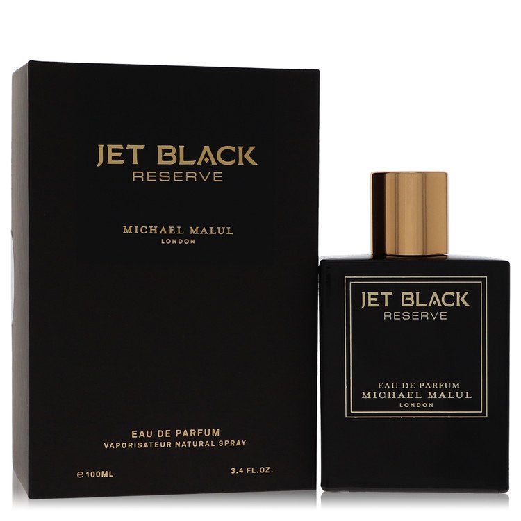 Image showing what you will get when you purchase Jet Black Reserve Cologne By Michael Malul Eau De Parfum Spray