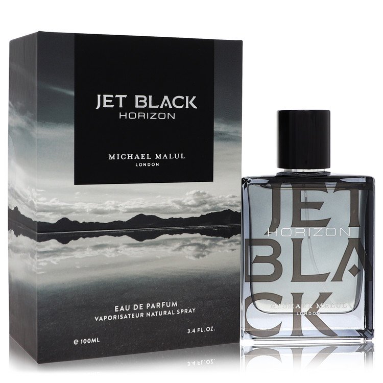 Image showing what you will get when you purchase Jet Black Horizon Cologne By Michael Malul Eau De Parfum Spray