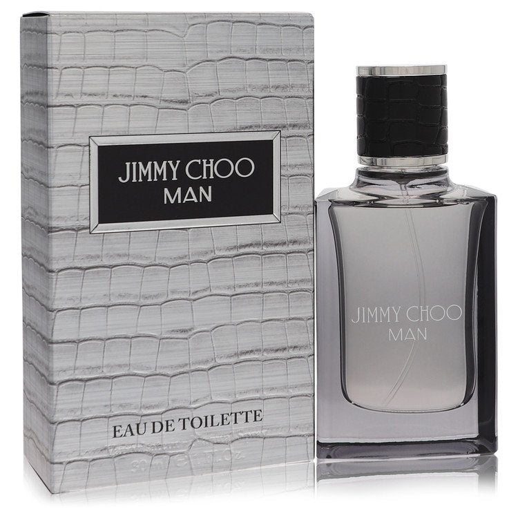 image showing the bottle and packaging for Jimmy Choo Man Cologne By Jimmy Choo Eau De Toilette Spray 30ml