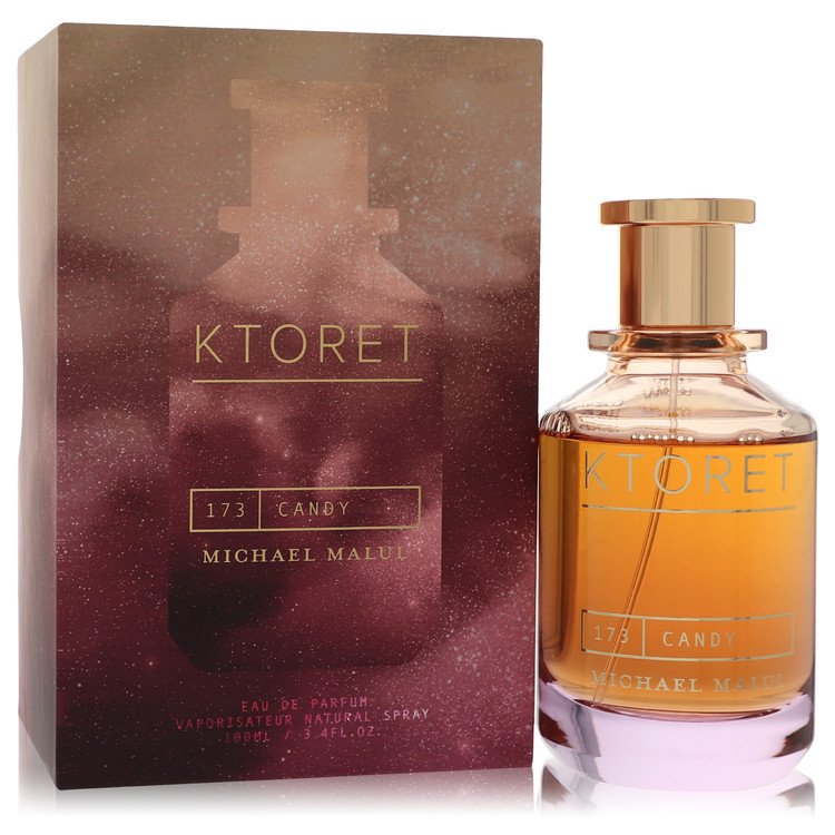 image showing the bottle and packaging for Ktoret 173 Candy Perfume By Michael Malul Eau De Parfum Spray 100ml