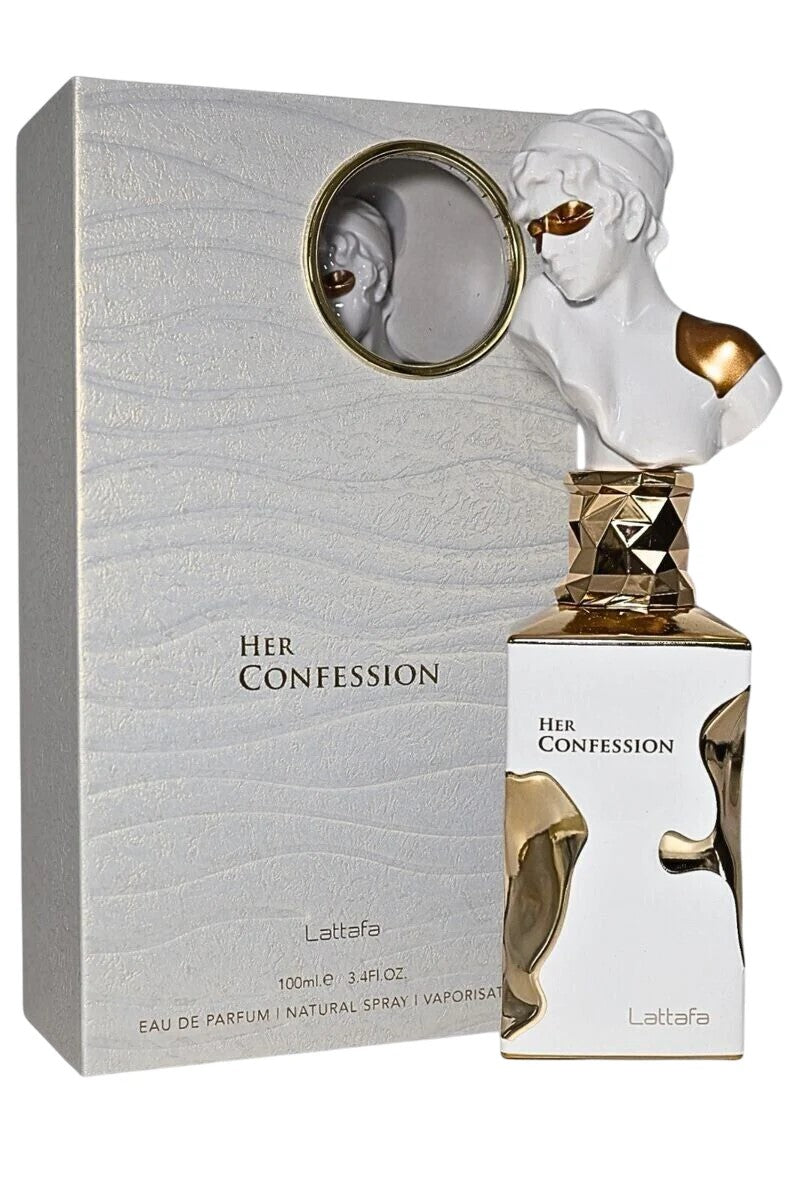 Image showing what you will get when you purchase Lattafa Her Confession Perfume By Lattafa Eau De Parfum Spray