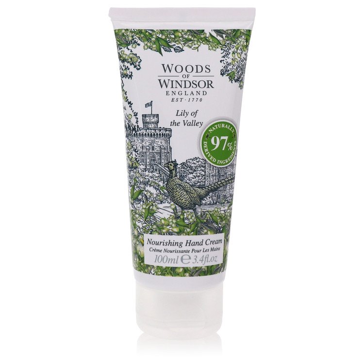 Image showing what you will get when you purchase Lily Of The Valley (Woods Of Windsor) Perfume By Woods Of Windsor Nourishing Hand Cream