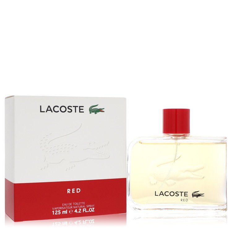 Image showing what you will get when you purchase Lacoste Red Style In Play Cologne By Lacoste Eau De Toilette Spray (New Packaging)