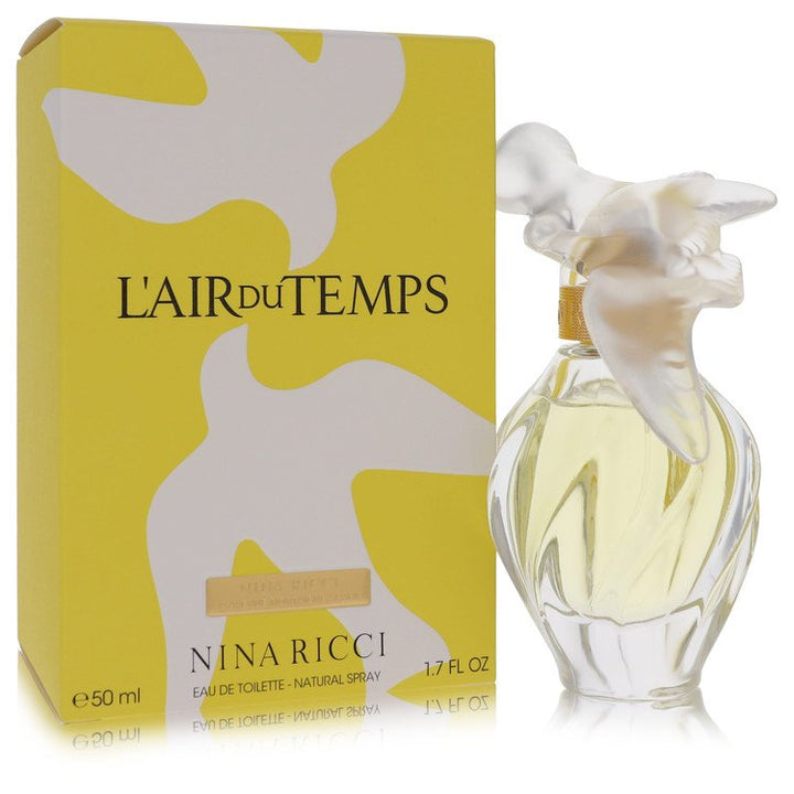 Image showing what you will get when you purchase L'Air Du Temps Perfume By Nina Ricci Eau De Toilette Spray With Bird Cap